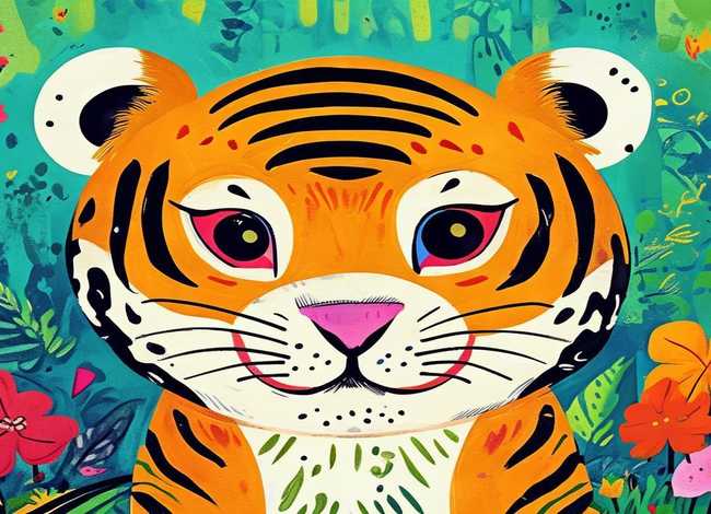 儿童老虎简笔画（儿童画老虎简笔画步骤）