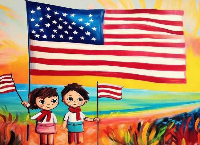 爱国故事儿童绘画 - 爱国故事绘画作品 爱国故事儿童绘画 - 爱国故事绘画作品