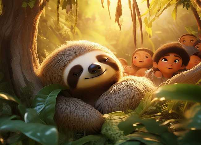 树懒睡觉儿童故事 树懒的睡前故事 树懒睡觉儿童故事 树懒的睡前故事