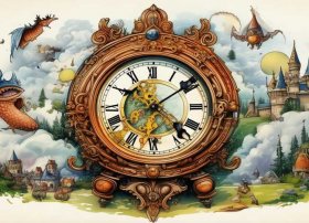 儿童故事书封面大钟、故事书封面绘画大全简画