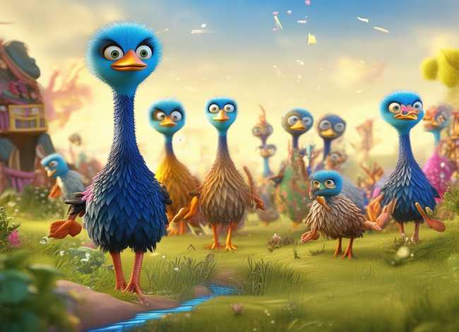 鸵鸟故事图片(鸵鸟故事图片高清) 鸵鸟故事图片(鸵鸟故事图片高清)