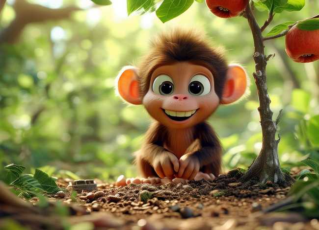 儿童故事长篇文字版猴子种麦子，幼儿故事小猴子种果树