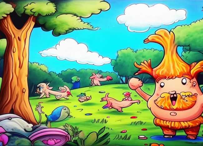 神话故事儿童绘画，神话故事绘画简单