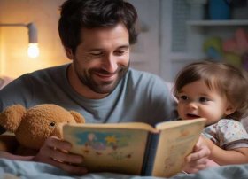宝宝爸爸故事、爸爸给宝宝讲睡前故事