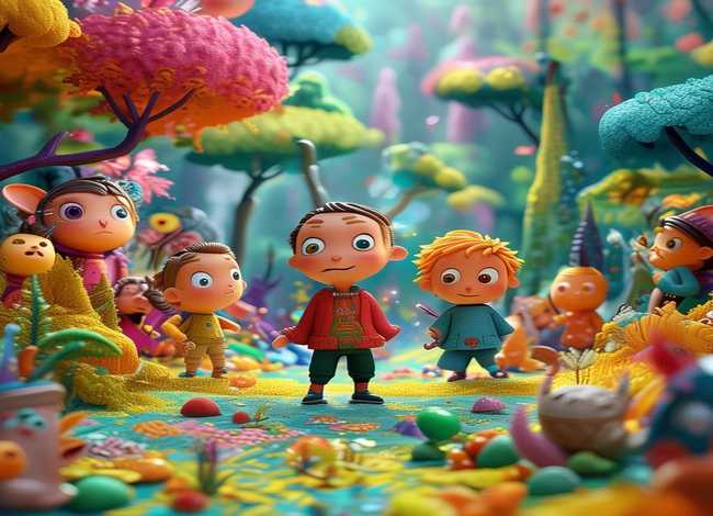 四年级童话故事儿童画；四年级儿童童话故事情节简笔画