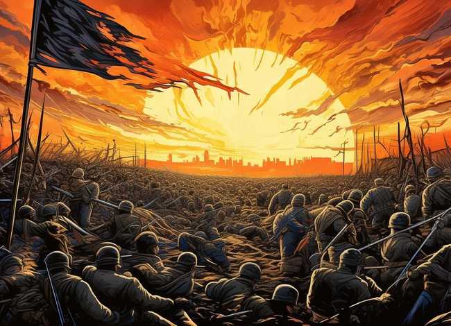 战争 故事；战争故事手抄报图片