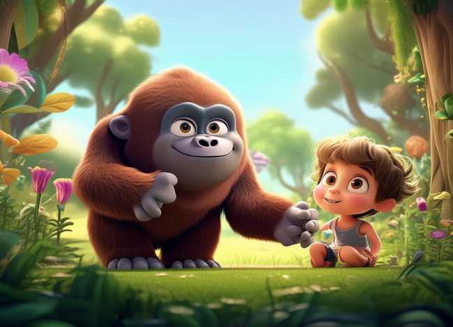 大猩猩的故事3-6岁儿童必读绘本；关于大猩猩的绘本故事