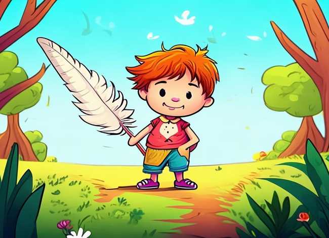 儿童故事简笔画大全带颜色 鸡毛信的故事儿童版简笔画