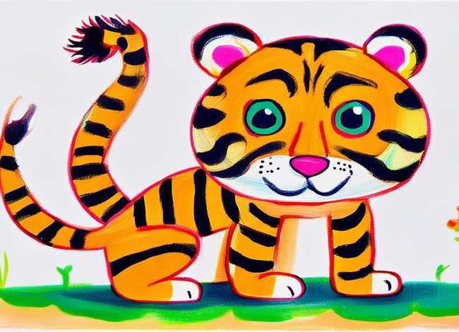 儿童老虎简笔画（儿童画老虎简笔画步骤）