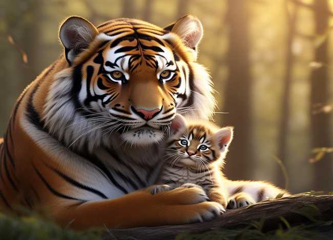 老虎和小猫的故事、老虎和小猫的故事简短 老虎和小猫的故事、老虎和小猫的故事简短