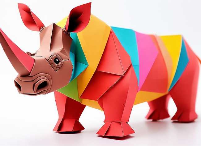 犀牛儿童折纸 - 犀牛儿童折纸教程 犀牛儿童折纸 - 犀牛儿童折纸教程