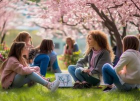 春天的故事绘画主题 春天的故事绘画主题高中生