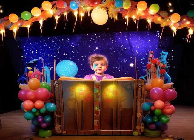 讲故事舞台妆儿童;幼儿讲故事舞台装饰 讲故事舞台妆儿童;幼儿讲故事舞台装饰