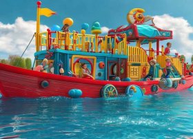 儿童海盗船 儿童海盗船游乐设备