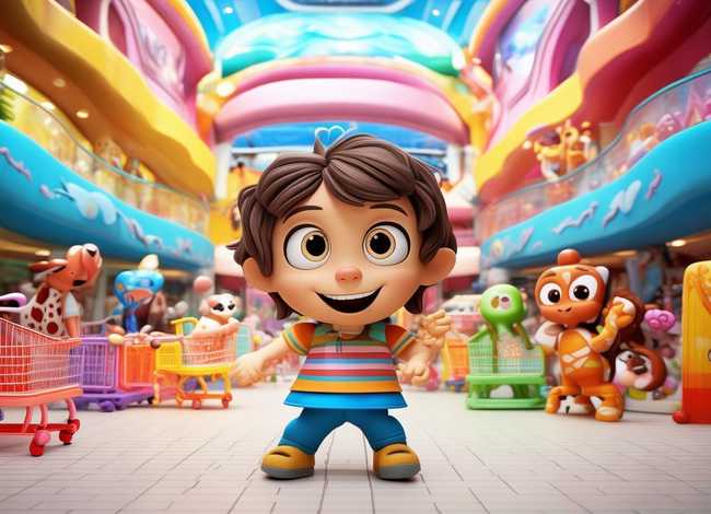 商场儿童卡通图、商场卡通图画