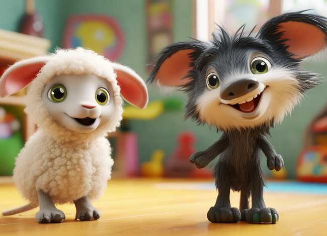 儿童绘本故事大全狼和小羊，狼和小羊幼儿园绘本故事