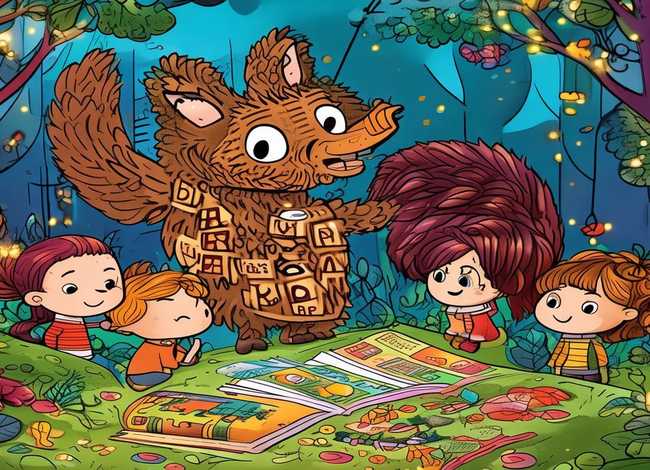 儿童识字故事大灰狼、文字大灰狼的故事大全