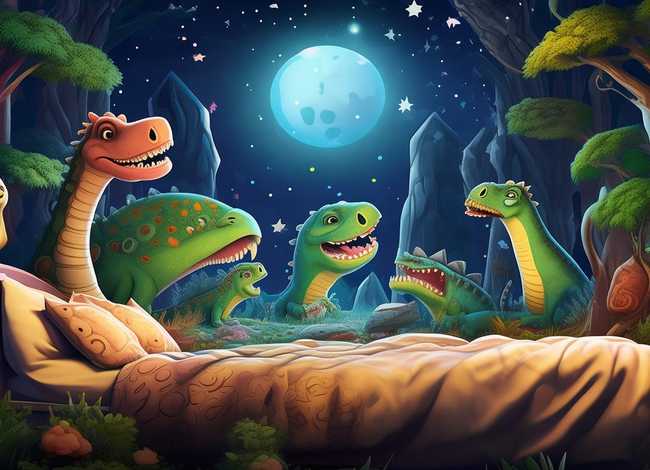 儿童睡前故事 恐龙王国，恐龙睡前故事在线