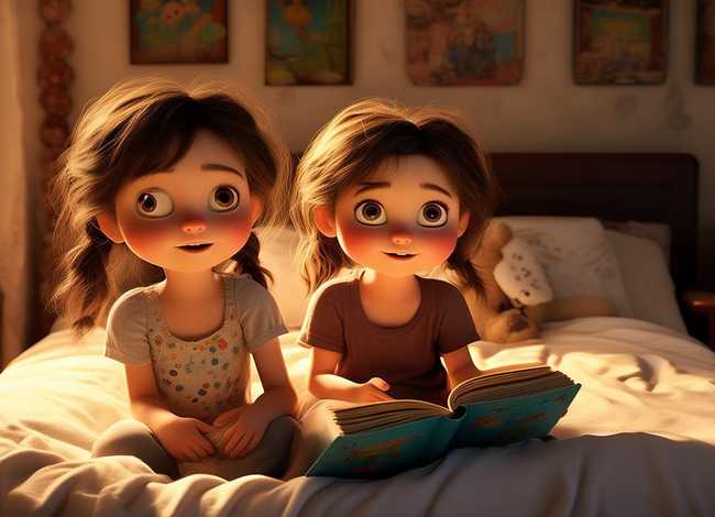 姐姐讲故事儿童睡前故事，给姐姐讲睡前故事