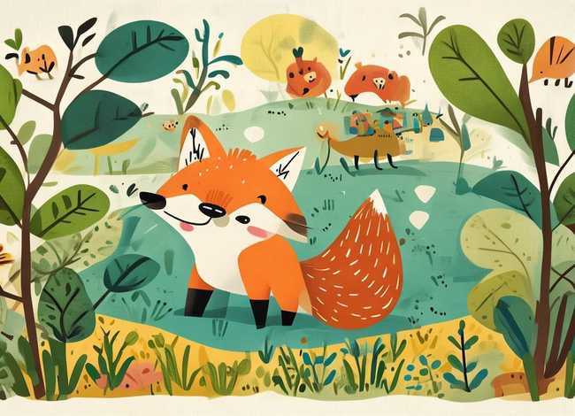 动物的故事儿童画简单 - 动物的故事简笔画