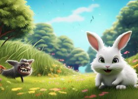 少儿故事小白兔和大灰狼 - 少儿故事小白兔和大灰狼视频