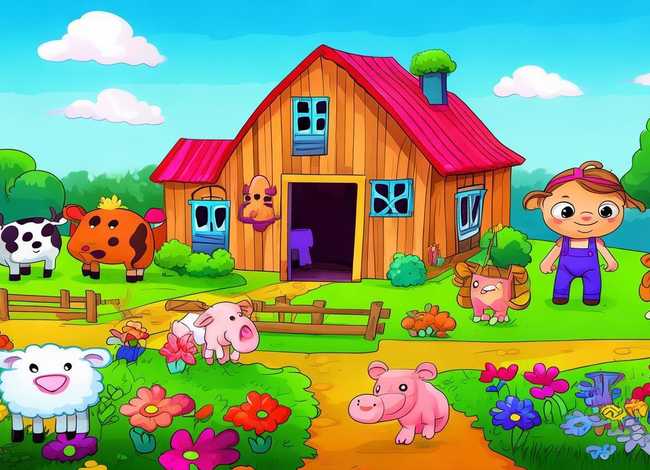 儿童农场简图 - 儿童农场简笔画图片大全 儿童农场简图 - 儿童农场简笔画图片大全