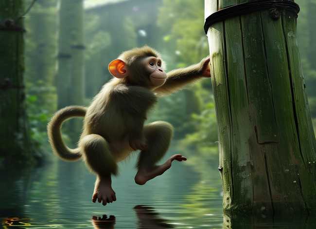 儿童故事猴子捞月亮的故事200字；猴子捞月亮的故事20个字