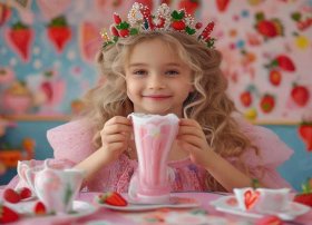 草莓小公主；草莓小公主奶茶图片大全