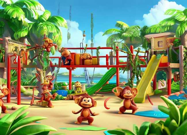 小猴子儿童乐园；小猴子儿童乐园图片
