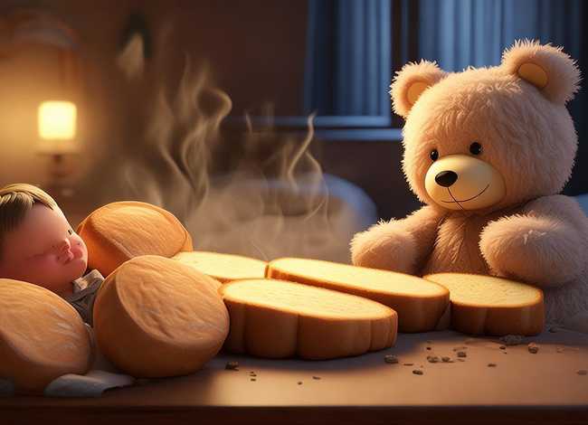 小熊数面包宝宝吧；宝宝睡前故事小熊数面包