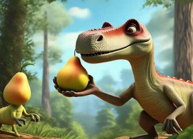 恐龙让梨后来怎么了 - 恐龙让梨这个故事怎么讲