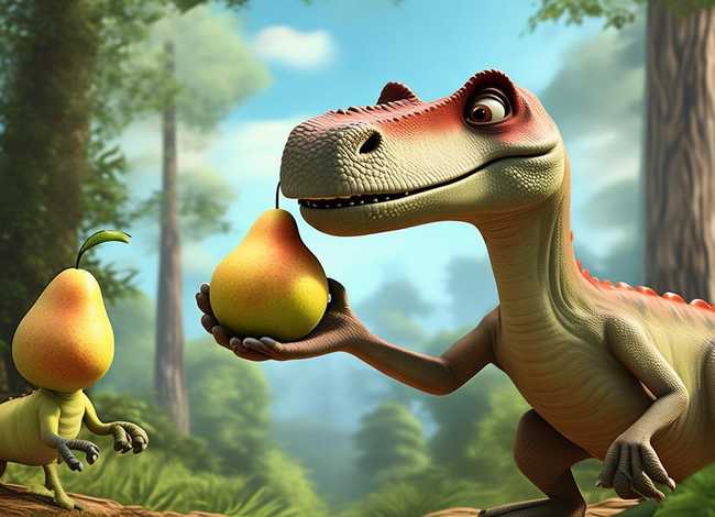恐龙让梨后来怎么了 - 恐龙让梨这个故事怎么讲