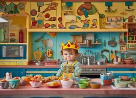 完整儿童厨房里的国王，厨房里的国王幼儿故事