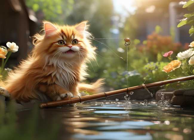 儿童睡前故事小花猫去钓鱼、小花猫去钓鱼的故事原文