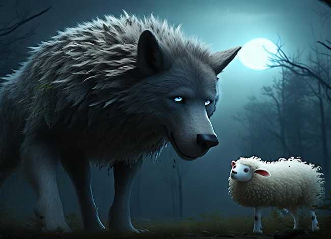 大灰狼吃小羊的故事，大灰狼吃小羊的故事睡前故事