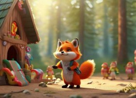 儿童故事小狐狸去幼儿园；幼儿园狐狸的故事