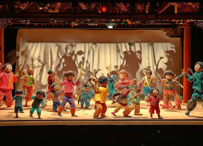 皮影儿童作品(皮影戏儿童画作品) 皮影儿童作品(皮影戏儿童画作品)