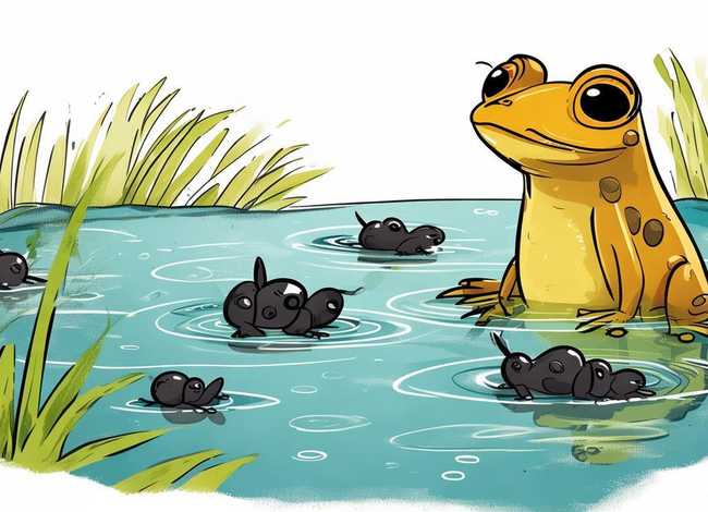 自制绘本小故事6张，自制绘本故事6张简笔画小蝌蚪找妈妈