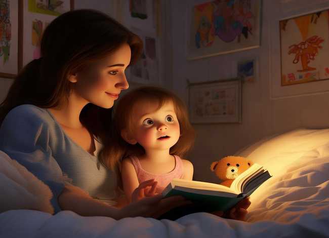 小孩睡前妈妈要讲故事；小孩睡前妈妈要讲故事吗