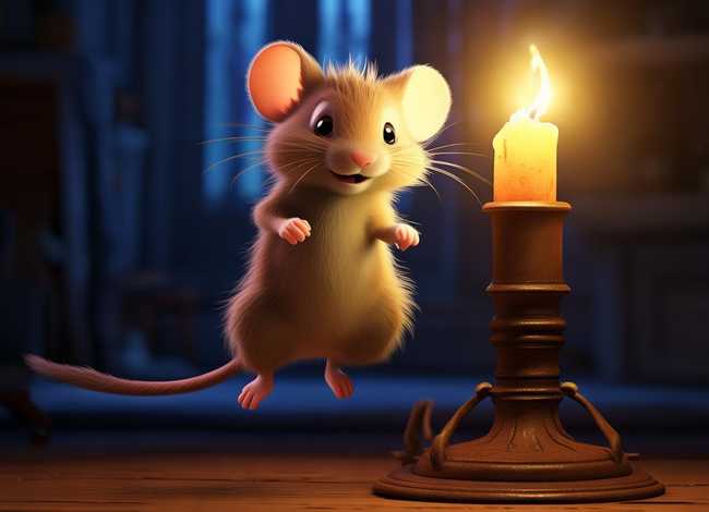 小老鼠又上灯台咯绘本故事、小老鼠又上灯台咯绘本故事图片