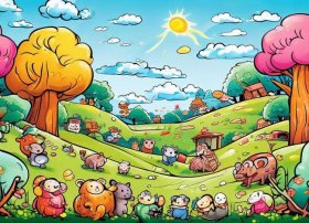 儿童图画故事书可打印 故事大全图画书打印