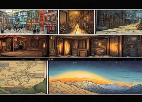 漫画故事连环画、漫画故事连环画六格