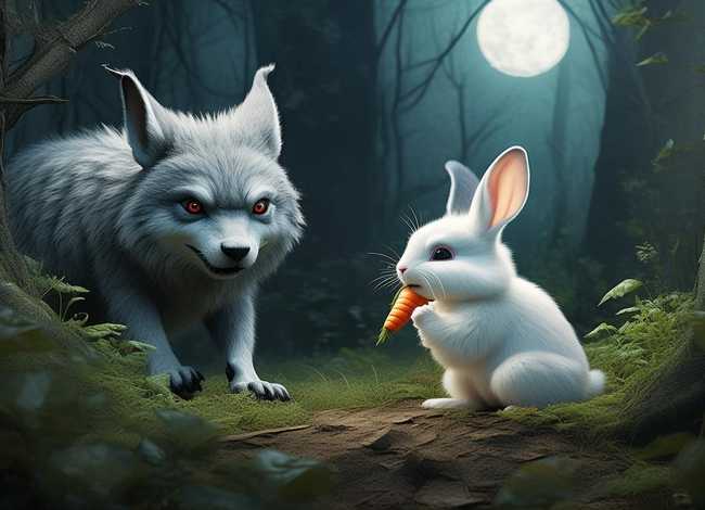 大灰狼和小白兔故事、大灰狼和小白兔故事背景音乐