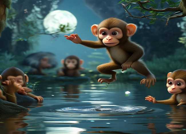 儿童故事猴子捞月篇章 幼儿故事猴子捞月的原文