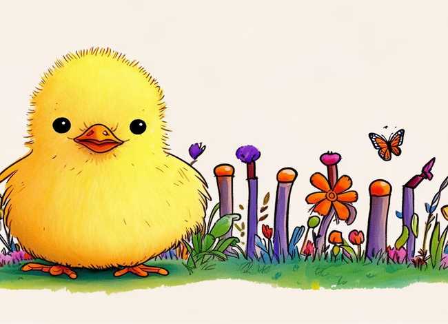 关于小鸡的故事插图、关于小鸡的故事插图简笔画
