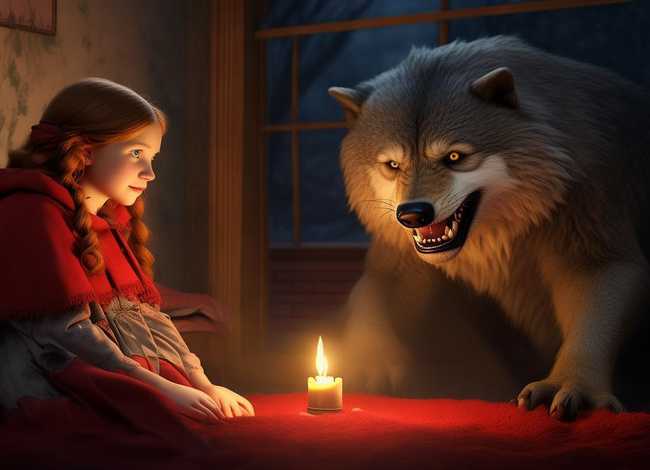 小孩睡前故事小红帽，小孩睡前故事小红帽和大灰狼的故事