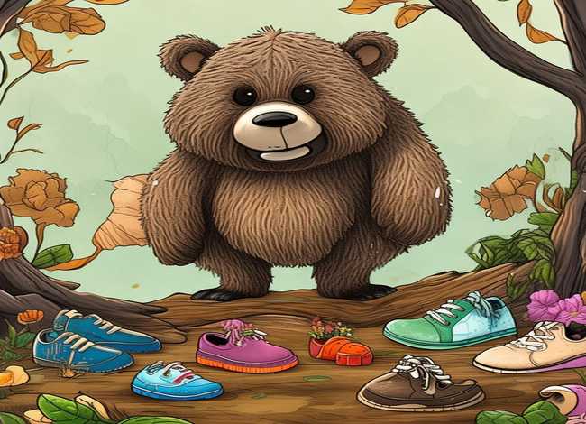 笨熊买鞋的故事儿童；大笨熊买鞋子的故事