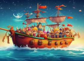 3到6岁儿童睡前故事海盗的故事，睡前故事海盗船的故事