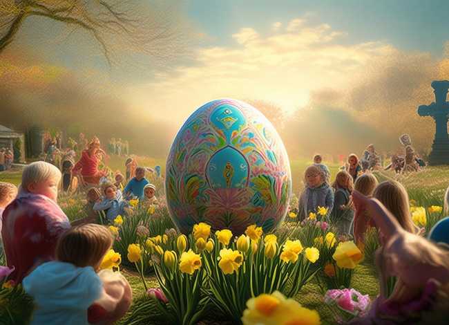 复活节关于的故事；与复活节的故事
