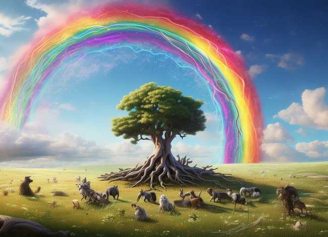 彩虹的来历故事 - 彩虹的来历的故事